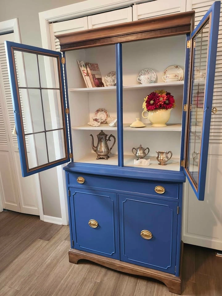 Refinished Antique China Cabinet - photo 2