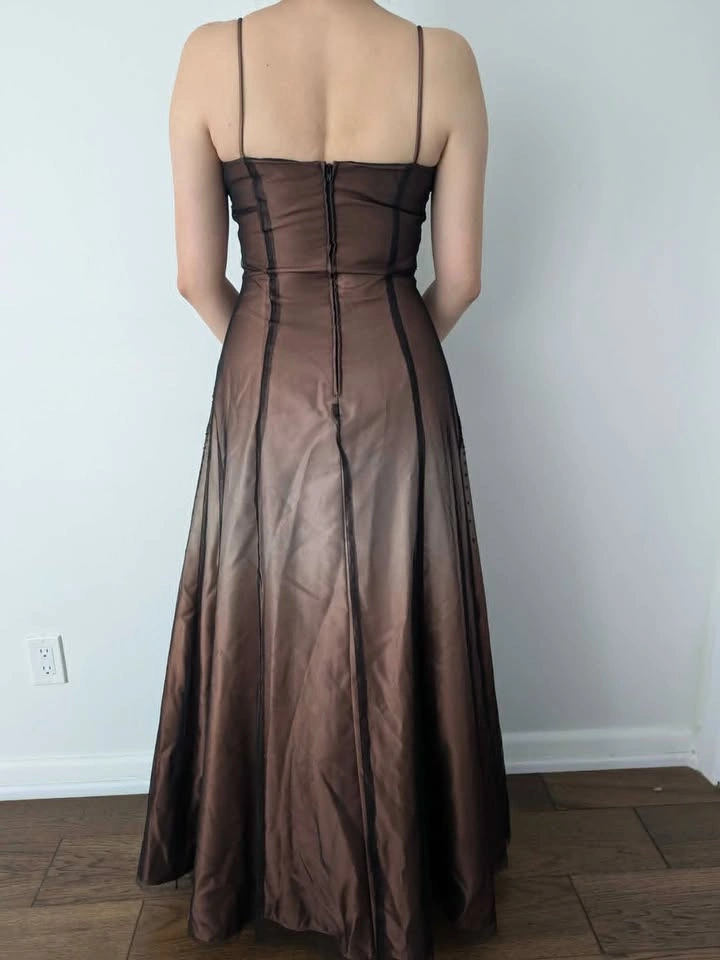 NEW Ombre Brown Evening Gown Dress - photo 2