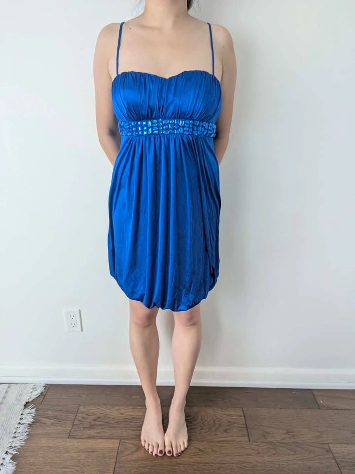 NEW - Blue bubble dress with gemstones