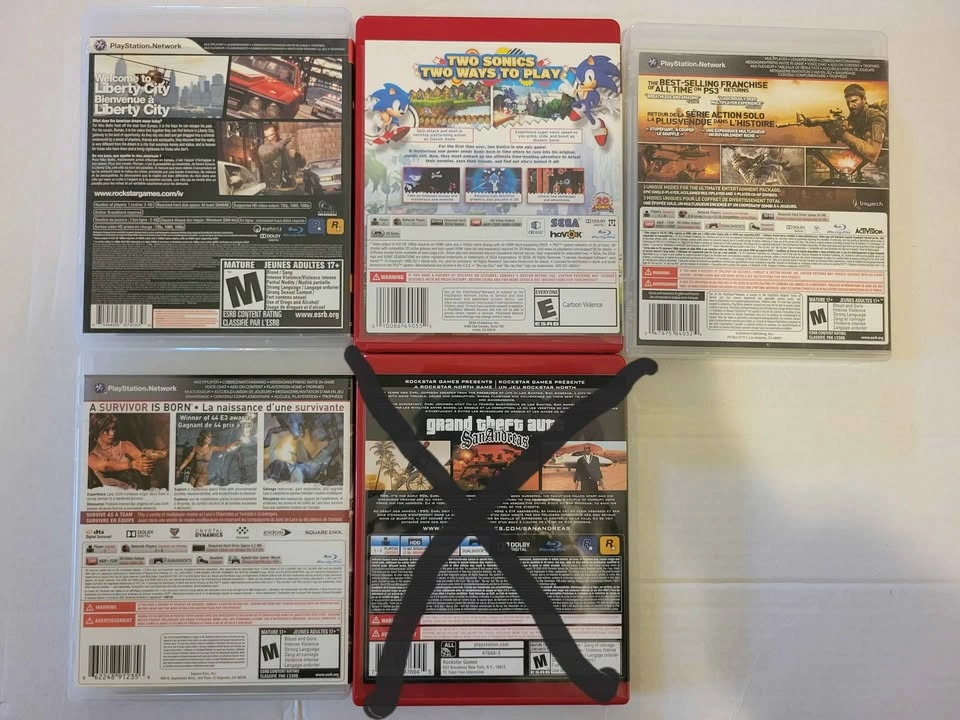 5 PS3 Games - Tomb Raider, GTA, etc. - photo 2