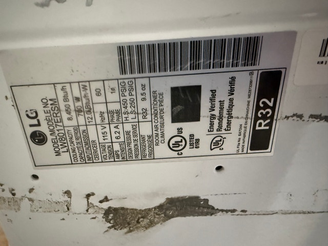 LG Window Air Conditioner LW8017ERSM 8450 BTU - photo 2