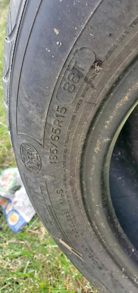 2 Michelin Defender Tires 135/65R15