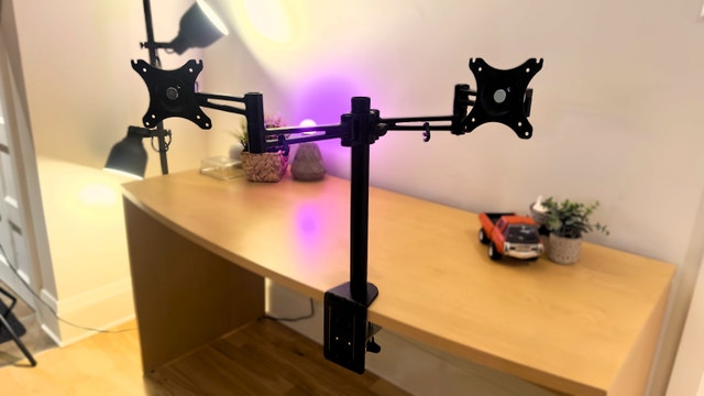 Adjustable Dual Monitor Desk Mount VESA 13-32" $50