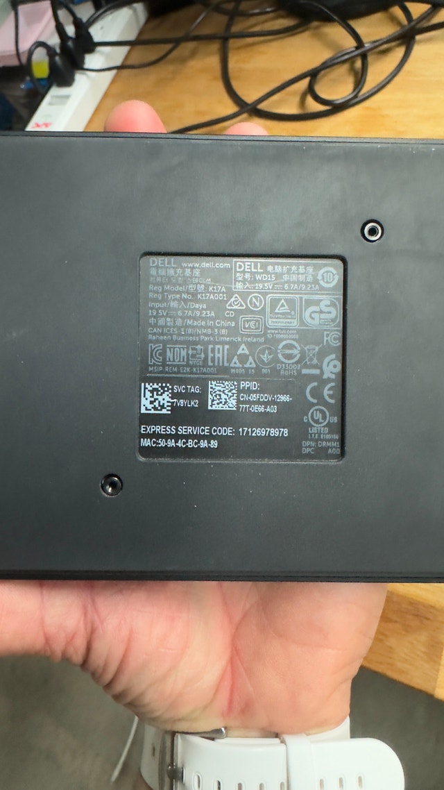 Dell WD15 USB-C 4K Docking Station - $50 - photo 3