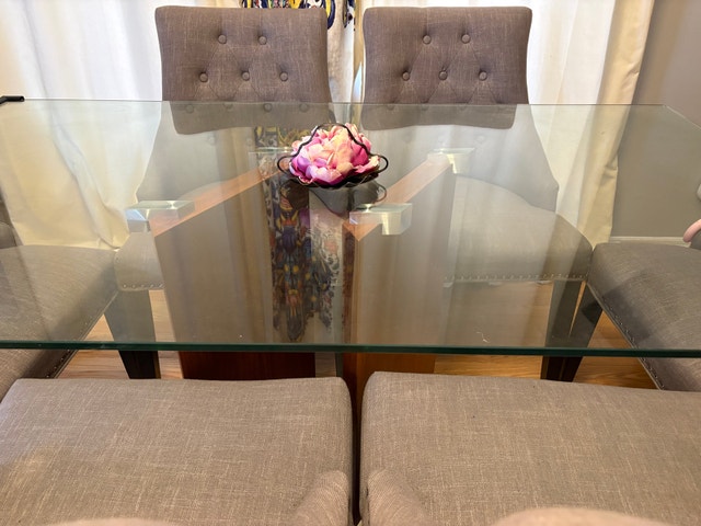 Dining set with glass top - photo 3