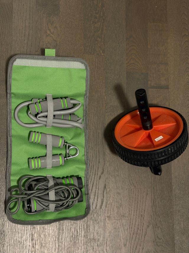 Fitness Ab Roller Wheel Set