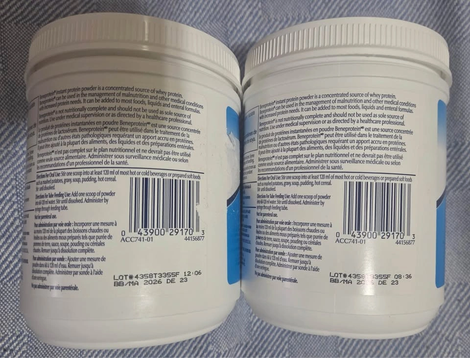 Nestle Beneprotein Powder-Unflavoured-New & Sealed x2 Tubs - photo 3