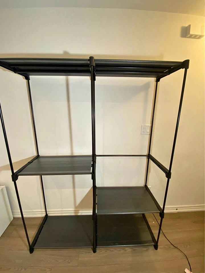 Portable Closet Organizer Clothes Rack with Shelves