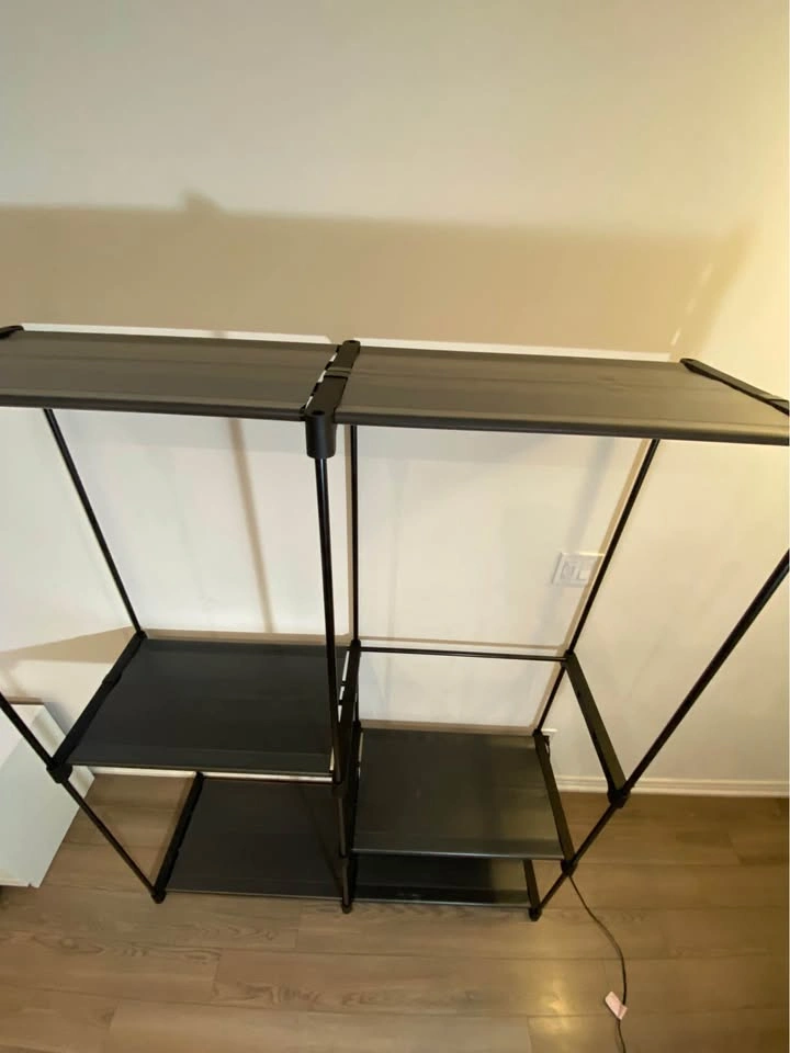 Portable Closet Organizer Clothes Rack with Shelves - photo 2