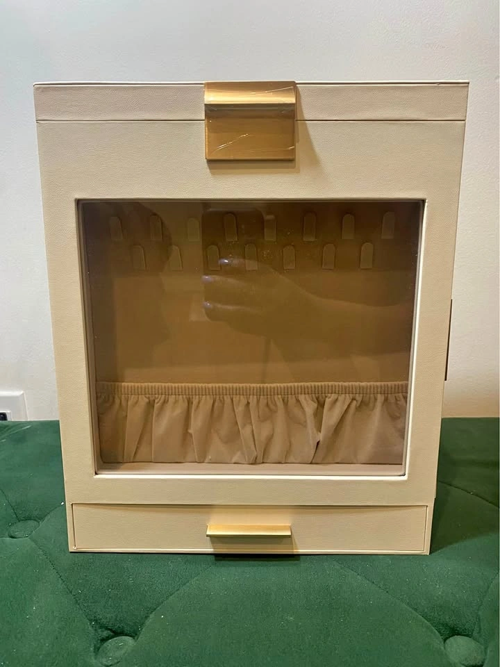Cream Gold Jewelry Box Organizer Brand New
