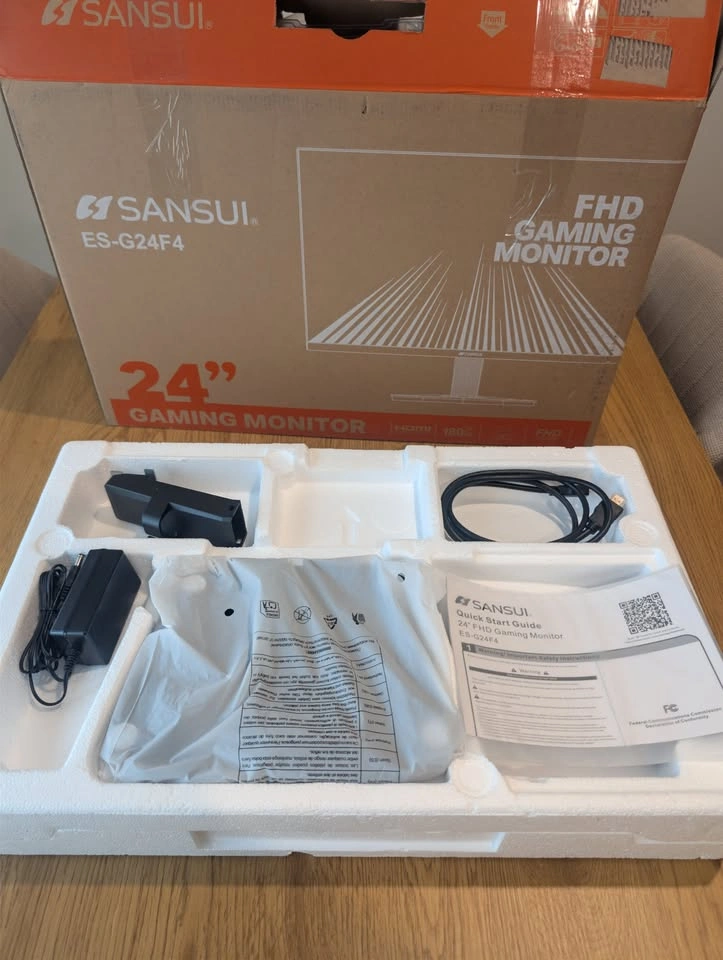 NEW OPEN BOX SANSUI 24" 180Hz GAMING MONITOR - 1ms FHD - photo 3