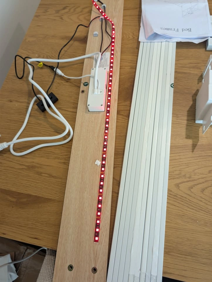 TWIN BED FRAME + LED LIGHTS & USB - photo 5