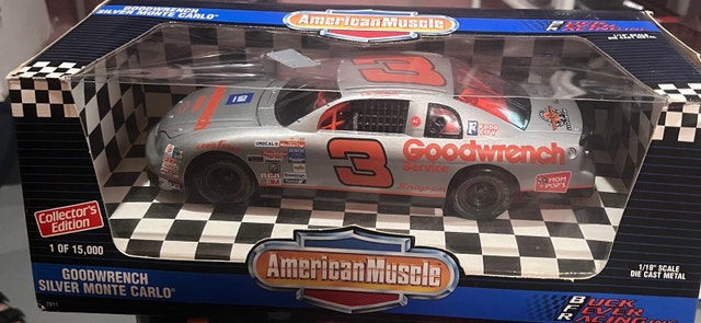 1995 Ertl American Muscle Dale Earnhardt #3 Silver Monte Carlo