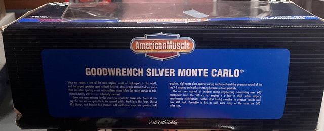 1995 Ertl American Muscle Dale Earnhardt #3 Silver Monte Carlo - photo 3