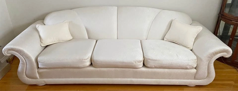 White Sofa and Love Seat