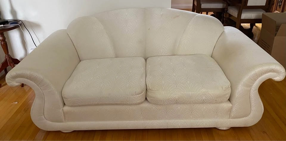 White Sofa and Love Seat - photo 2