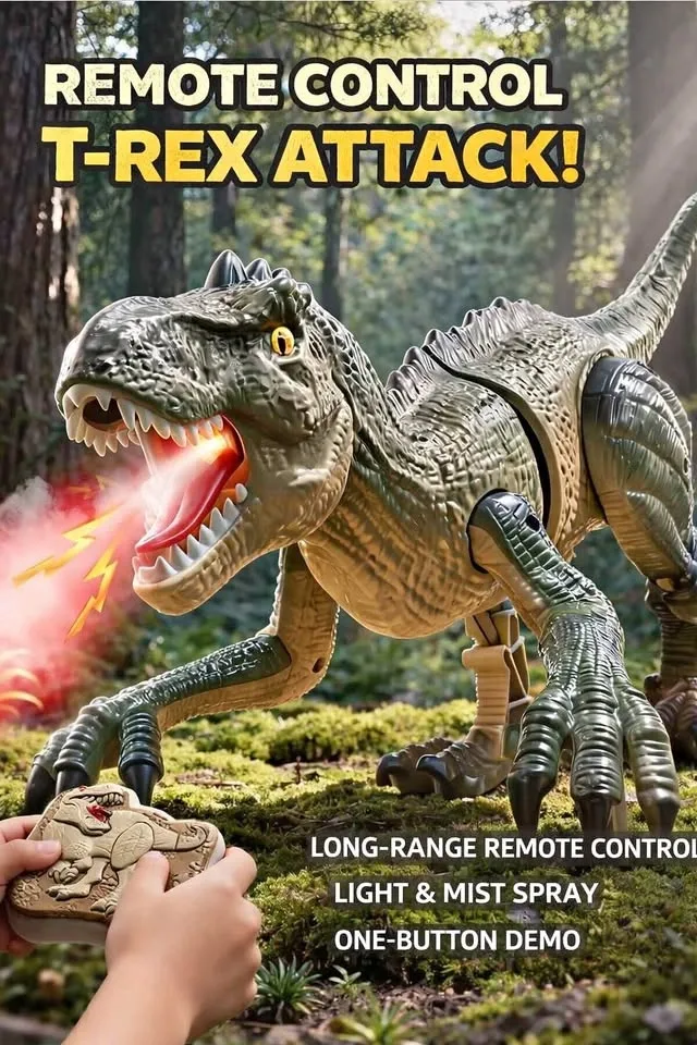 RC T-Rex Dinosaur (Green) - Clearance