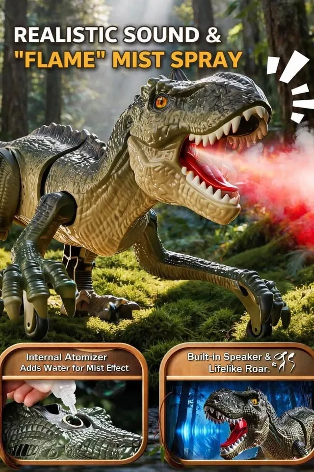 RC T-Rex Dinosaur (Green) - Clearance - photo 2