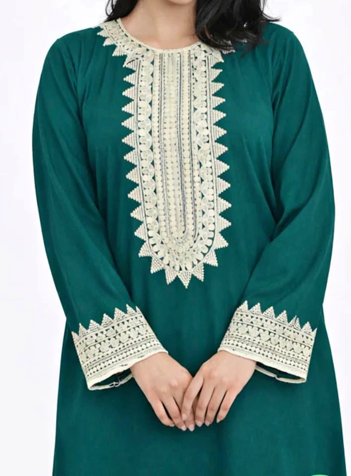Matching Mom & Baby Embroidered Kaftan Set (XS/S, Baby 2-6mo)