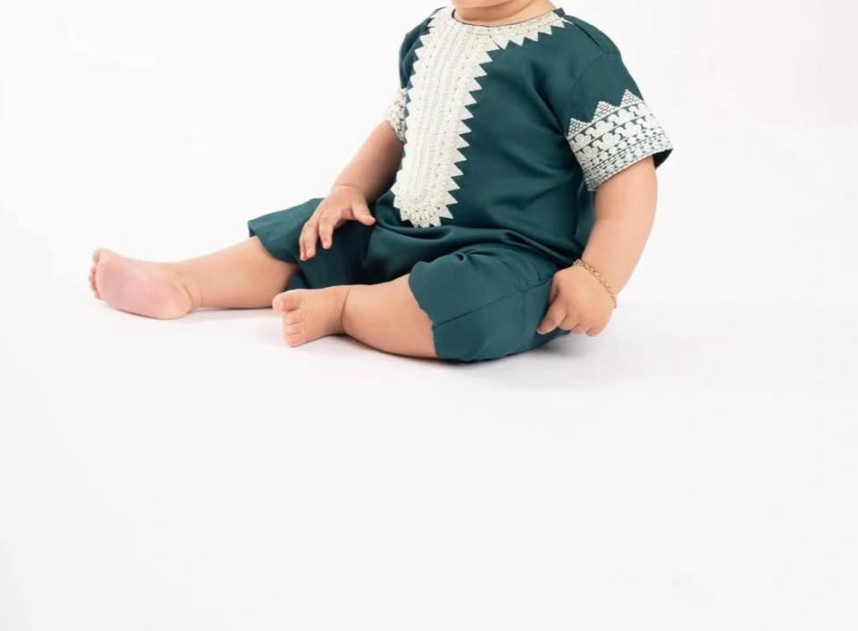 Matching Mom & Baby Embroidered Kaftan Set (XS/S, Baby 2-6mo) - photo 3