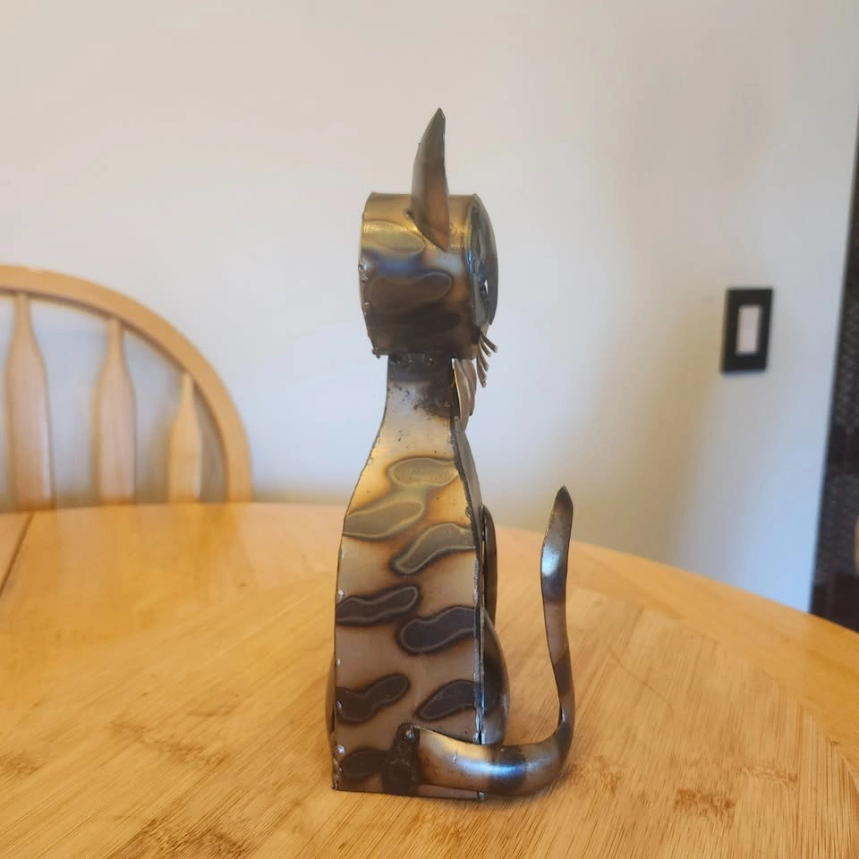 Weldon Metal Cat Sculpture - photo 2