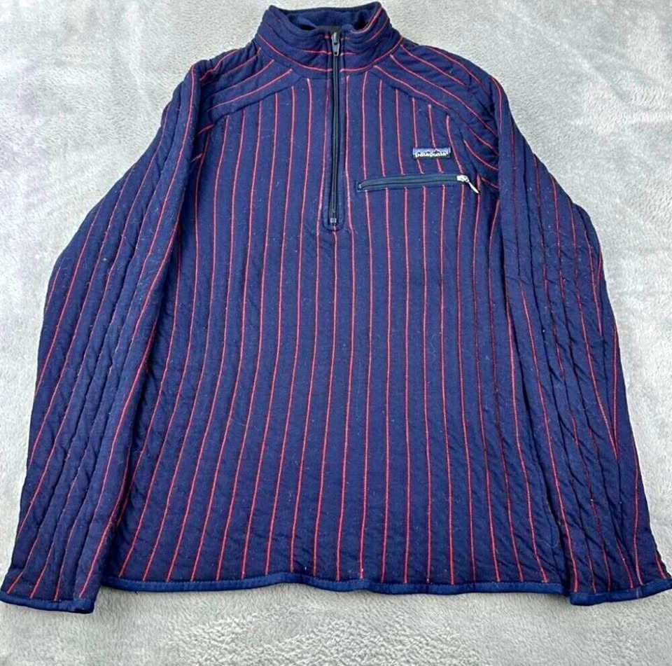 Vintage Patagonia Women's Size Small Quilted Pullover Quarter Zi