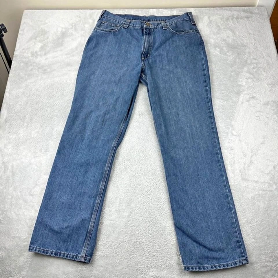 Carhartt Men's Relaxed Fit Jeans - 36x32 - Blue Denim