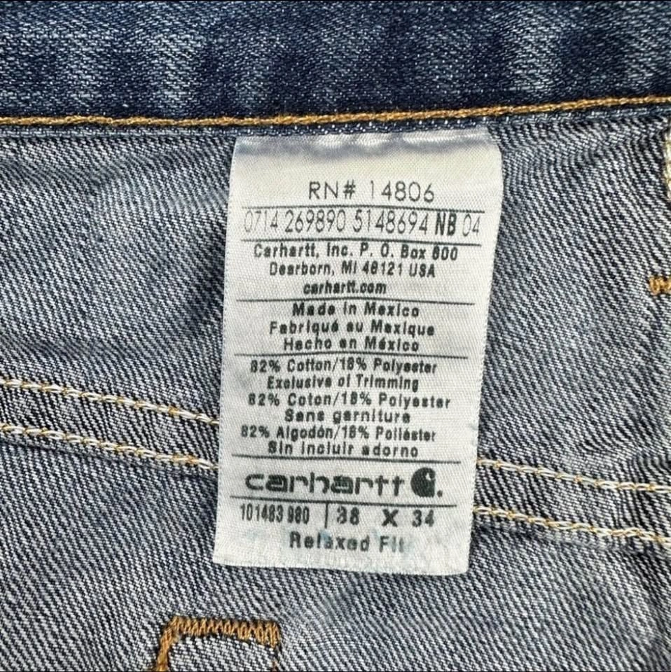 Carhartt Men's Relaxed Fit Jeans - 36x32 - Blue Denim - photo 2