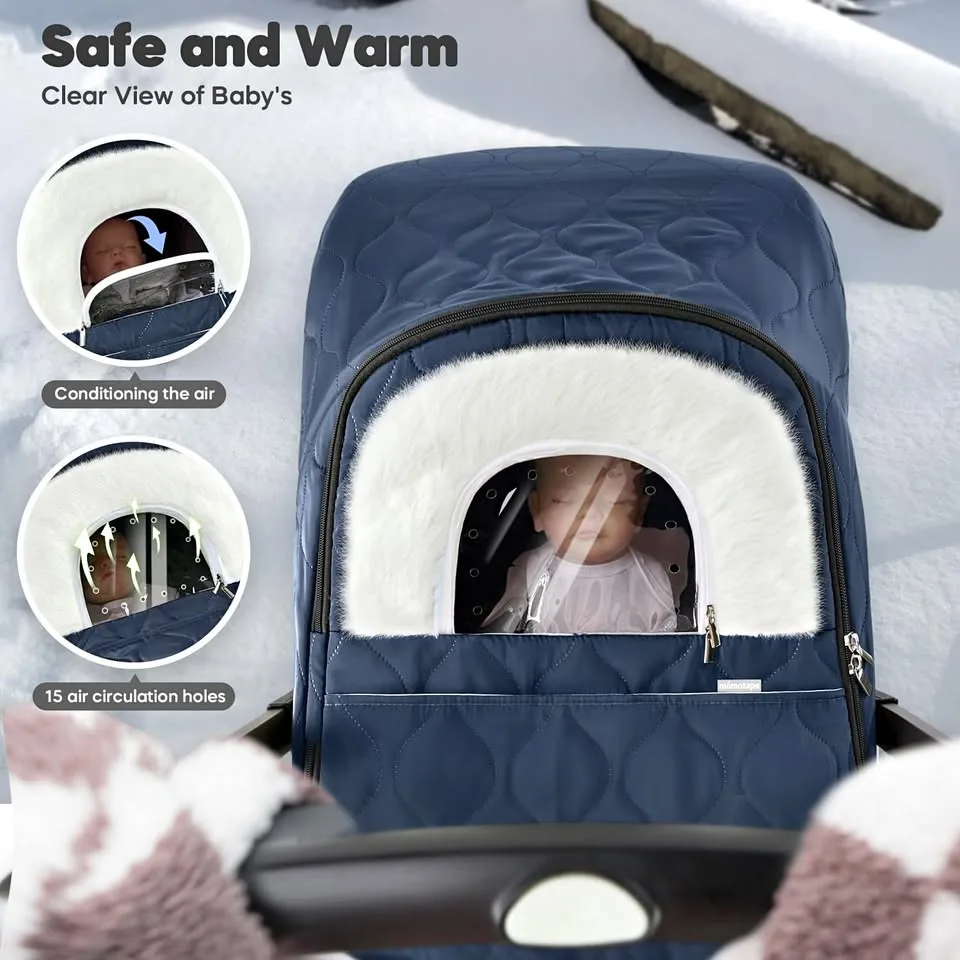 New~Winter Baby Car Seat/Stroller Cover thumbnail