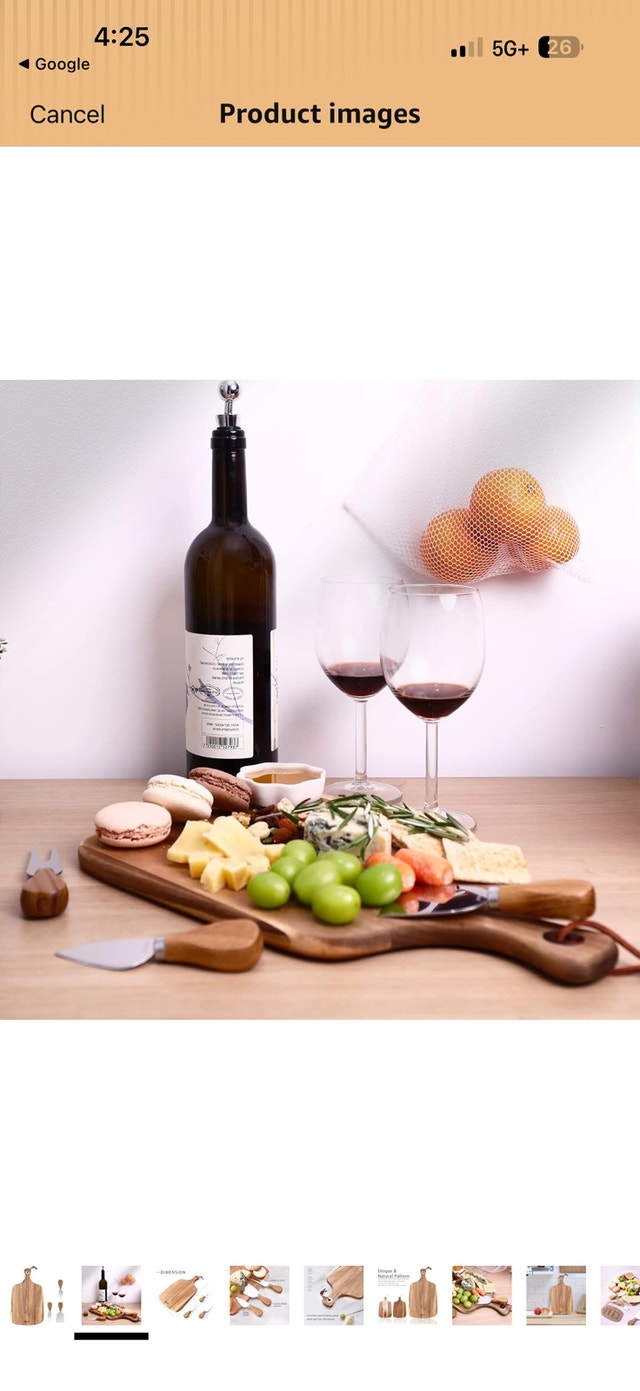 Hecef Cheese Board with Knives - photo 2