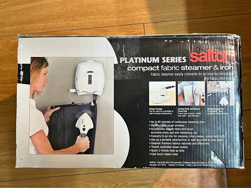 Salton fabric steamer & iron