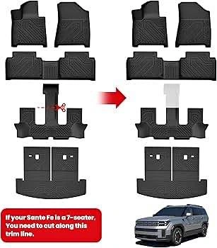LASFIT Floor Mats & Cargo Liner for Hyundai Santa Fe 2024-2026