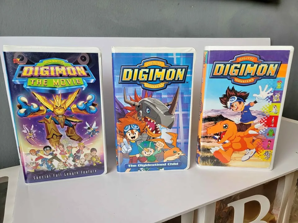 3 Digimon Vhs rare thumbnail