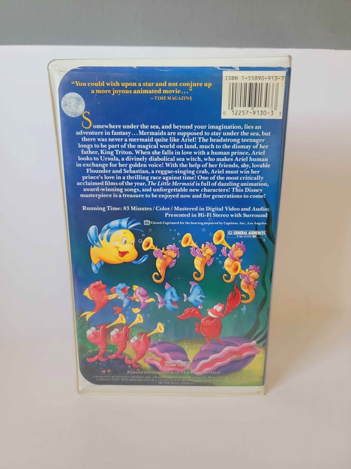 The Little Mermaid banned cover edition vhs - very rare copy - photo 3