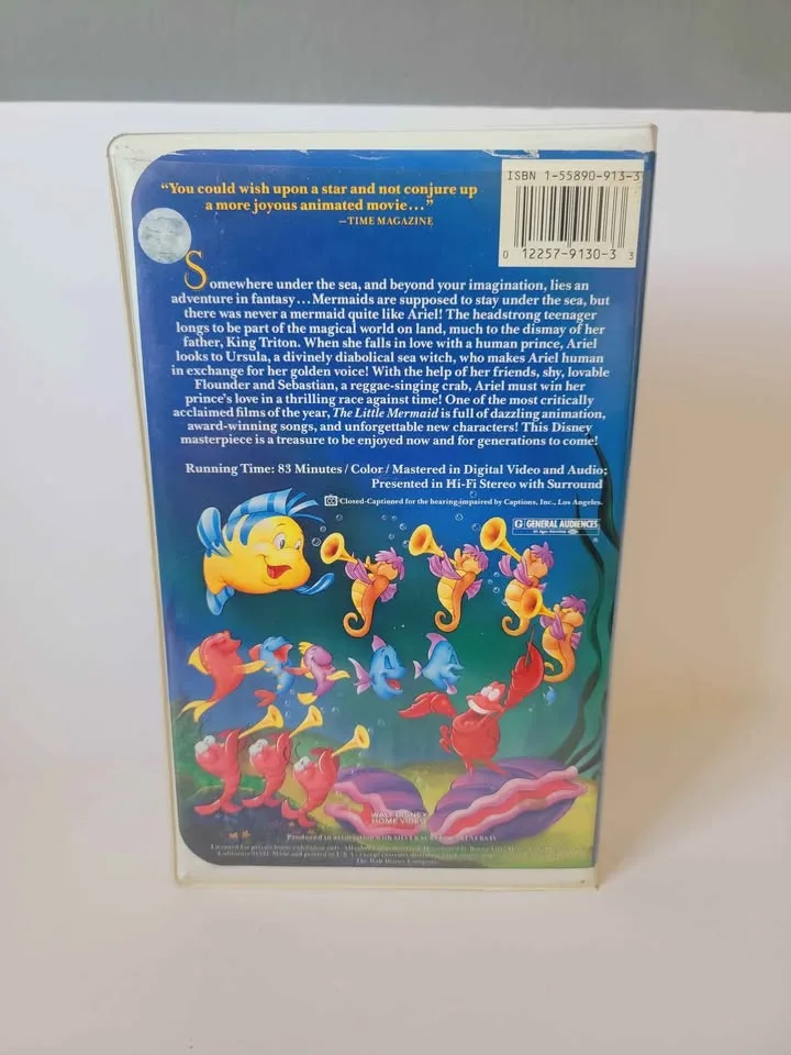 The Little Mermaid banned cover edition vhs - very rare copy image indicator(3)