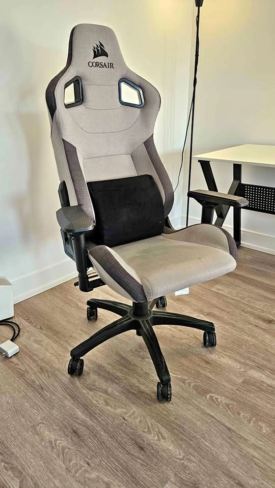 CORSAIR T3 RUSH Fabric Gaming Chair (Gray/Charcoal)