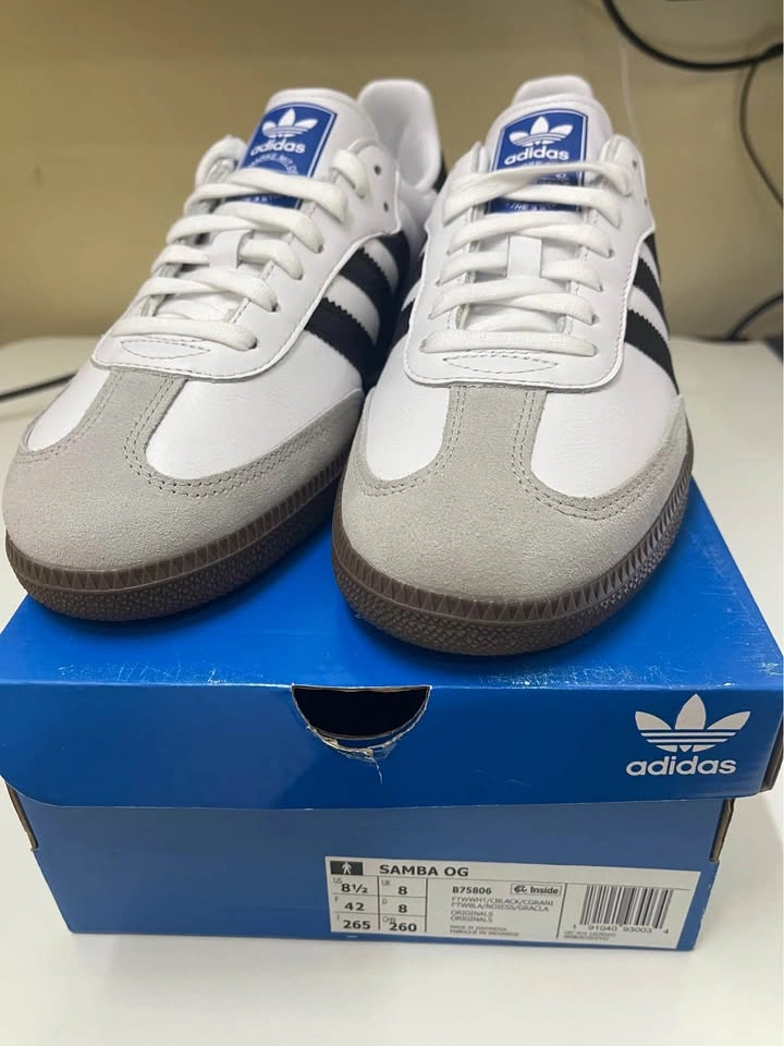 Adidas Samba OG sneakers white US 8.5 - photo 2