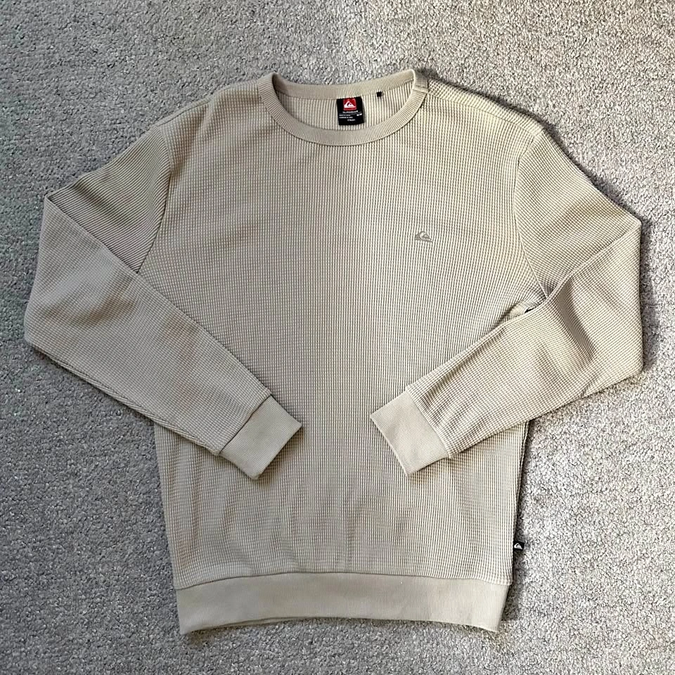 Quiksilver Beige Waffle Pullover (M)