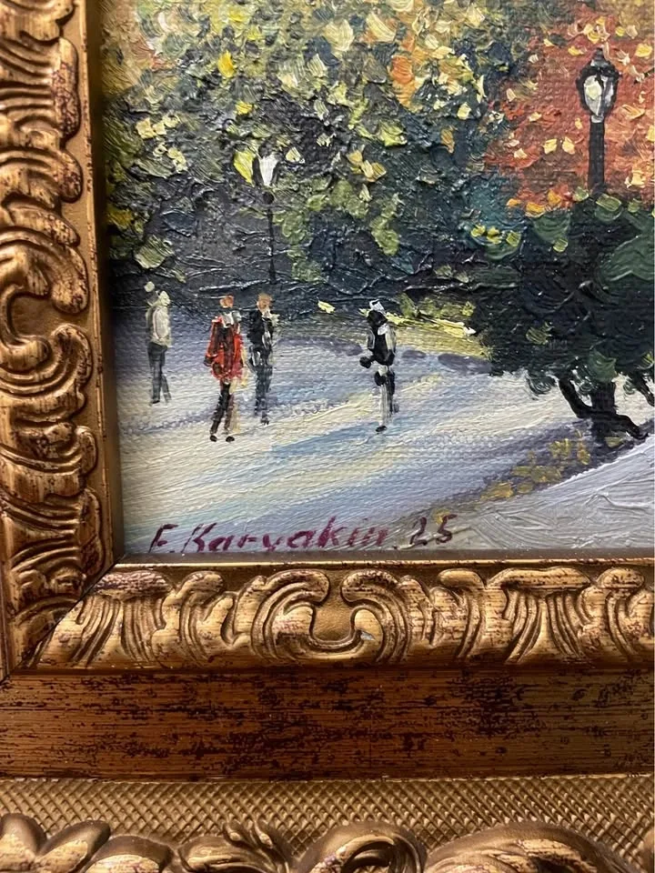 Oil Painting by Fedor Karyakin - Central Park, Plaza Hotel - photo 2