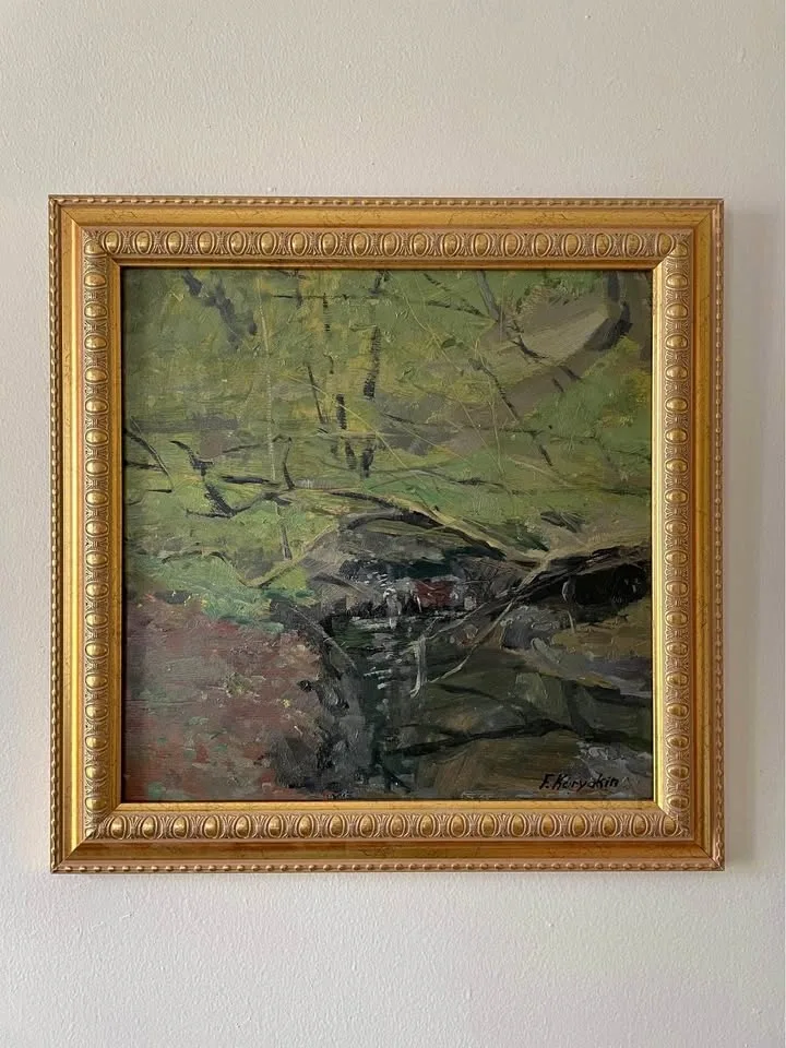 Oil Painting by Fedor Karyakin "Central Park Stream"
