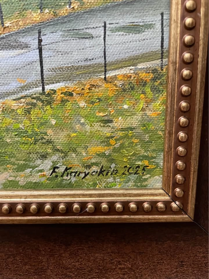 Oil painting by Fedor Karyakin: Golden Autumn in Central Park - photo 2