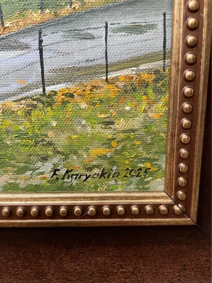 Oil painting by Fedor Karyakin: Golden Autumn in Central Park - photo 2