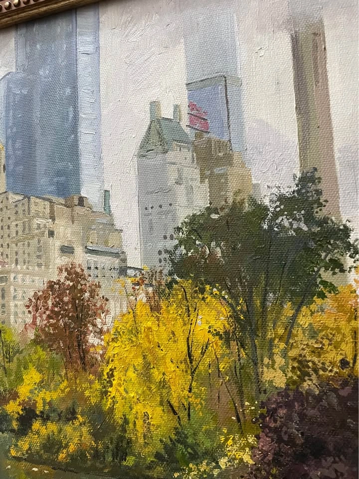 Oil painting by Fedor Karyakin: Golden Autumn in Central Park - photo 3