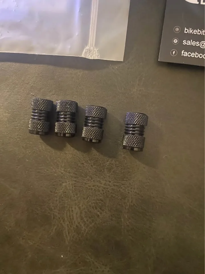 Bike Bits Hamburger Black Tire Valve Cap - photo 2