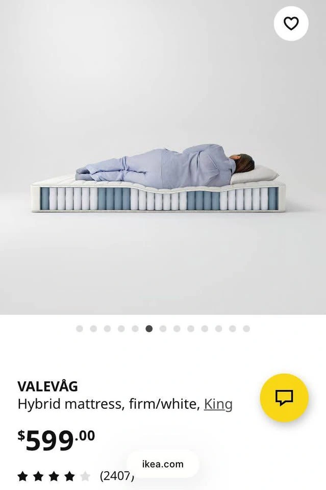 IKEA King Size Mattress - photo 3