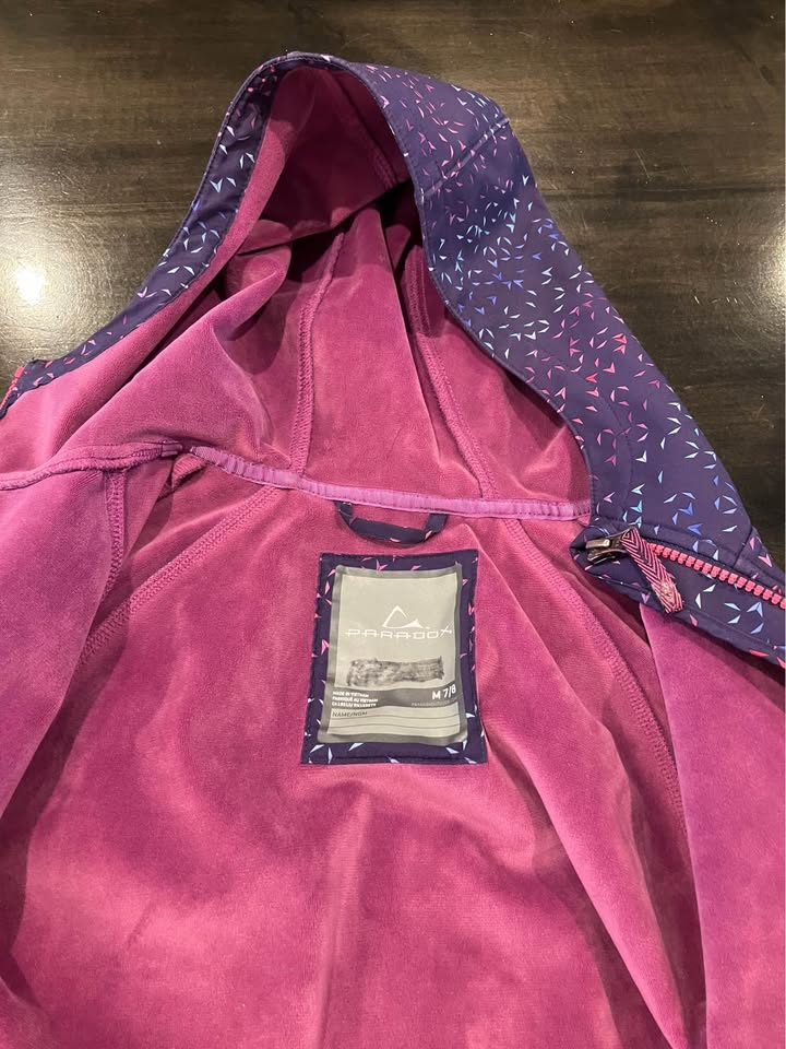 Paradox Girls' Size M/7/8 Purple Soft Shell Jacket - photo 3