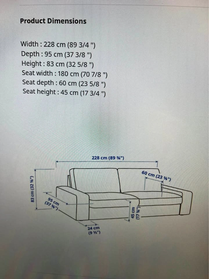 IKEA KIVIK Sofa - Excellent Condition (5-6 Months Old)