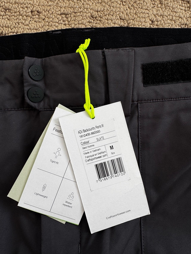 Craft ADV Backcountry Pants New w/ Tags Men's Medium - photo 2