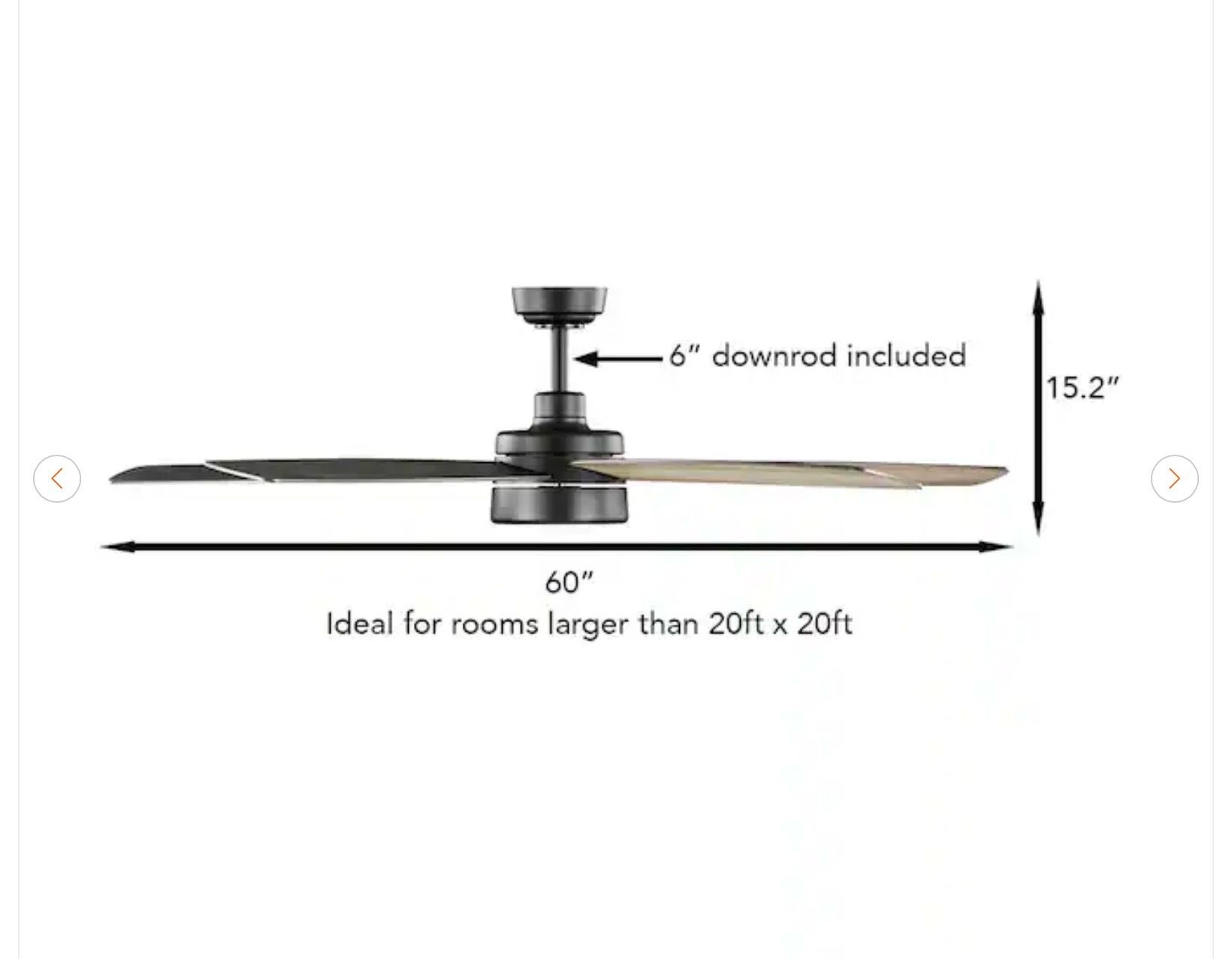Home Decorators Driskol 60" Smart Ceiling Fan - New - photo 3
