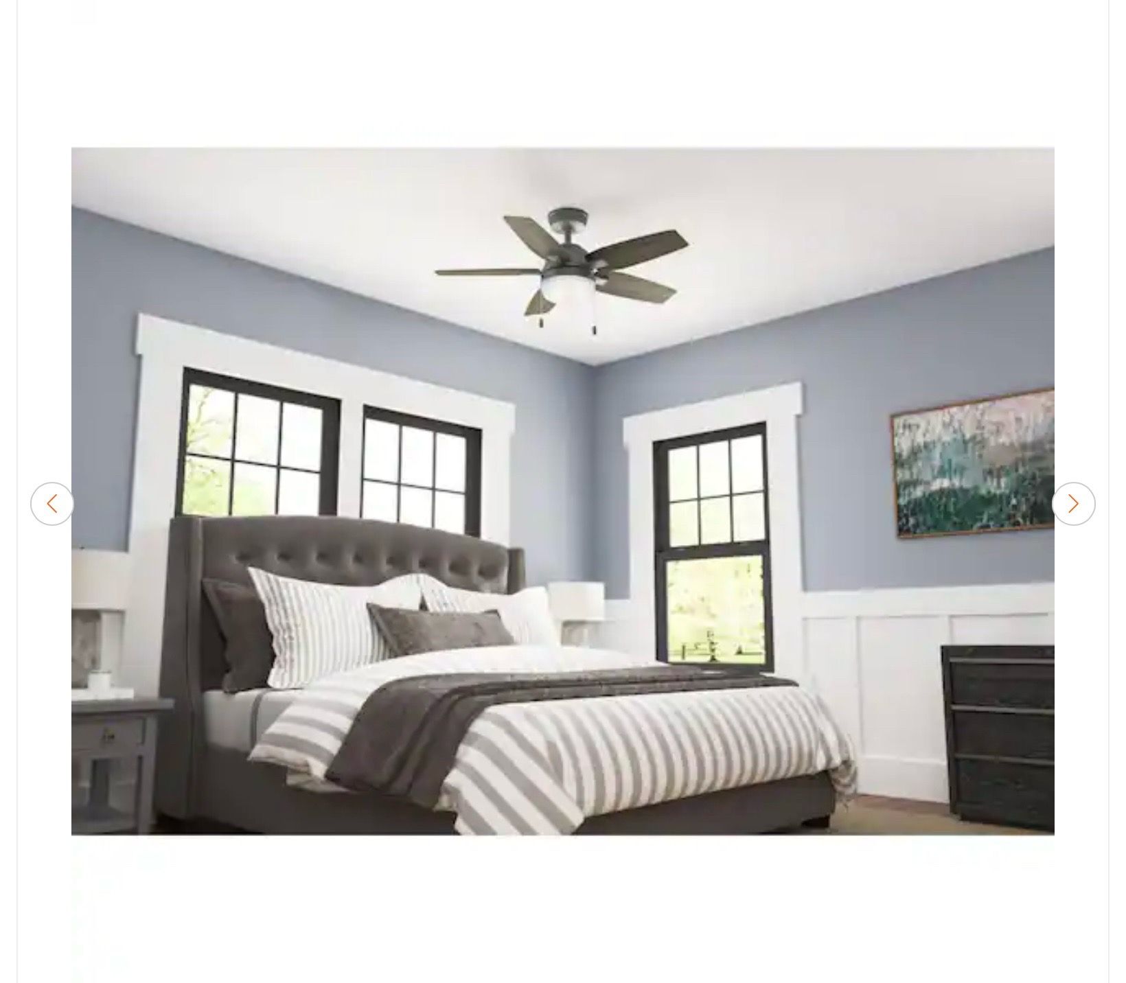 Hunter Antero 44 in. Indoor Matte Silver Ceiling Fan - photo 4